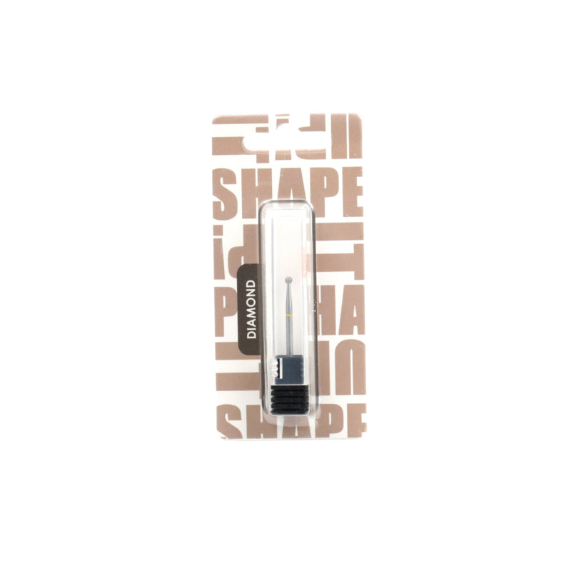 Shape It Up Fresa de diamante de bola 2.6mm amarilla (Manicura Pedicura)