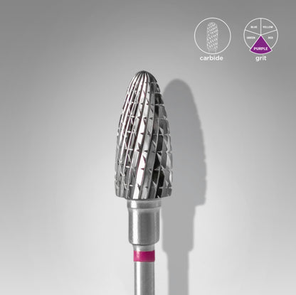 Staleks Carbide Nail Drill Bit Corn Purple 6.0mm (FT90V060/14)