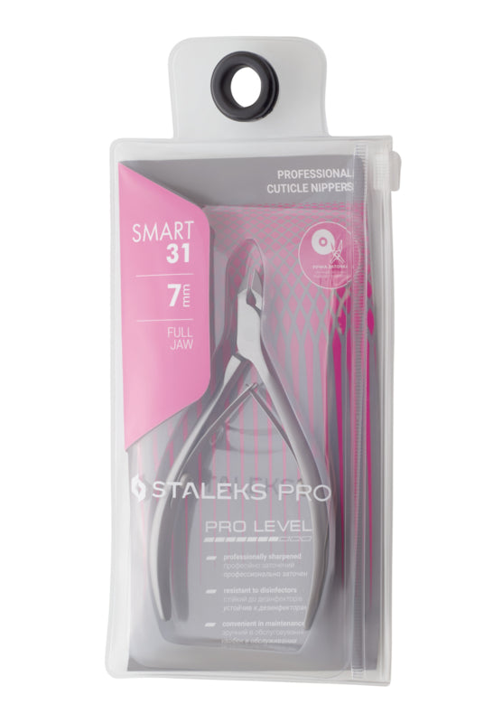 Alicates profesionales para cutículas Staleks Smart 31, 7 mm, de mordaza completa (NS-31-7)