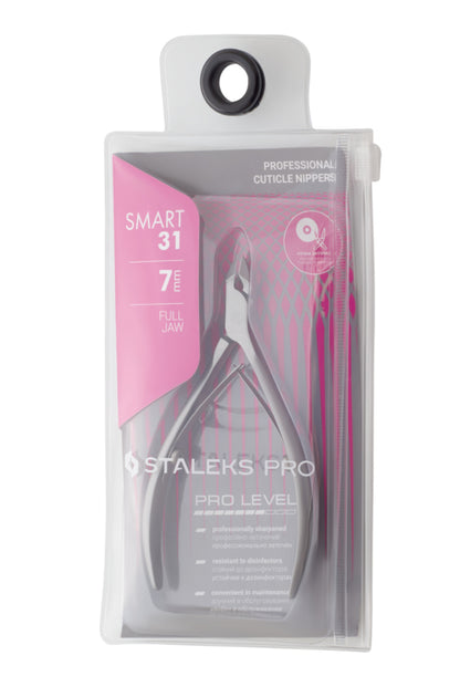 Alicates profesionales para cutículas Staleks Smart 31, 7 mm, de mordaza completa (NS-31-7)