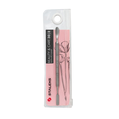Empujador redondeado estrecho + limpiador Staleks Beauty & Care 30 Tipo 2 (PBC-30/2)