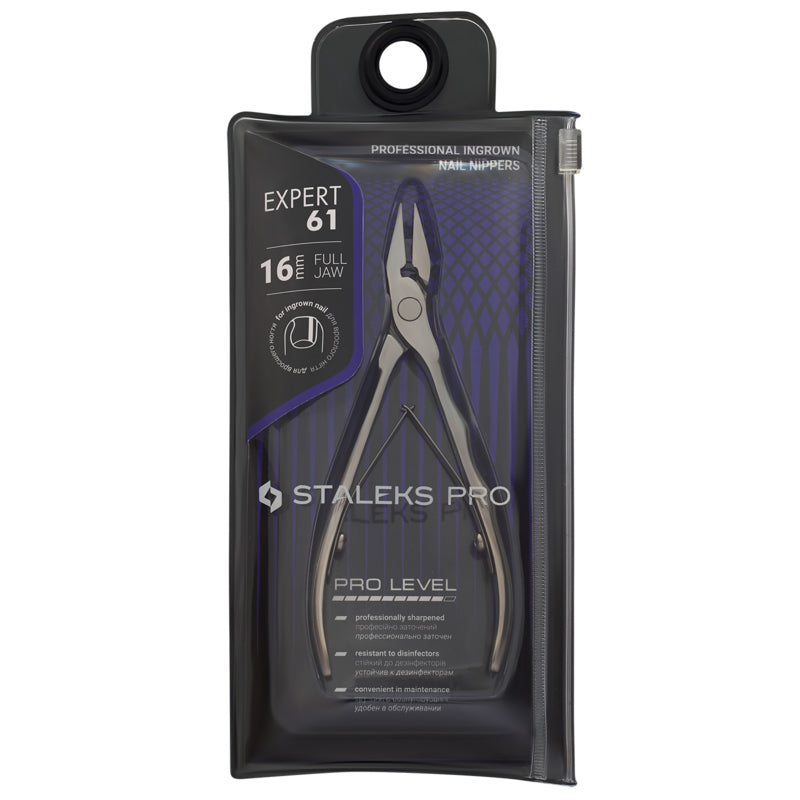 Staleks Professional Pedicure Ingrown Toenail Nipper Expert 61 16 mm Full Jaw (NE-61-16)