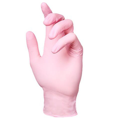 Merbach Nitrile Gloves Pink Size XS