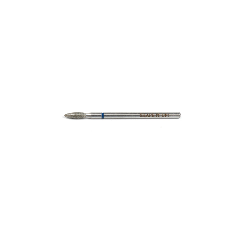 Shape It Up Diamond Frees Bit Wide Blunt Flame 2.5mm Blue (Manicure Pedicure)