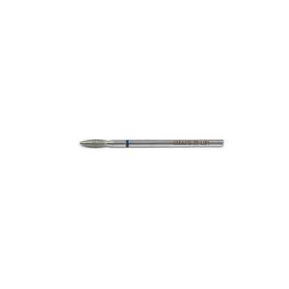 Shape It Up Diamond Frees Bit Wide Blunt Flame 2.5mm Blue (Manicure Pedicure)