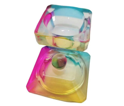 Vaso de vidrio arcoíris Shape It Up Dappendish