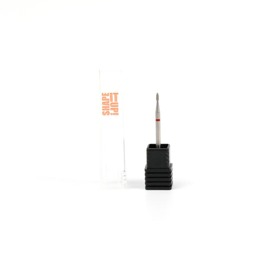 Shape It Up Diamond Frees Bit Sharp Mini Flame 1.4mm Red (Manicure Pedicure)