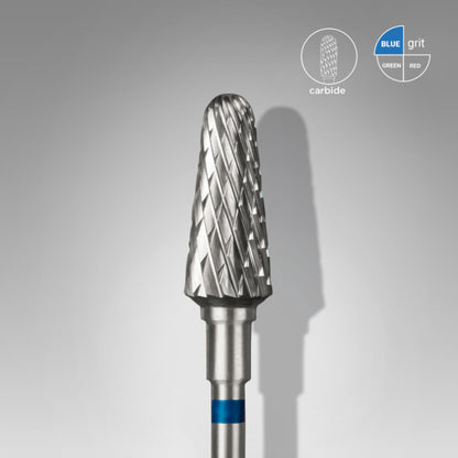 Fresa de carburo para uñas Staleks Frustum Blue de 6.0mm (FT70B060/14)