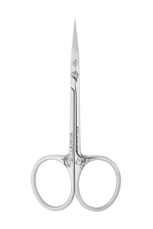 Tijeras profesionales para cutículas Staleks Pro Exclusive 21 tipo 1, 21 mm, Magnolia (SX-21/1m)