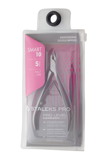 Alicate profesional para cutículas Staleks Smart 10 de 5 mm, media mordaza (NS-10-5)