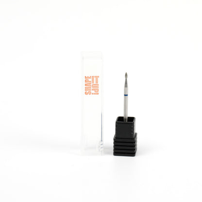 Shape It Up Fresa de diamante Mini llama afilada 1.6mm Azul (Manicura Pedicura)