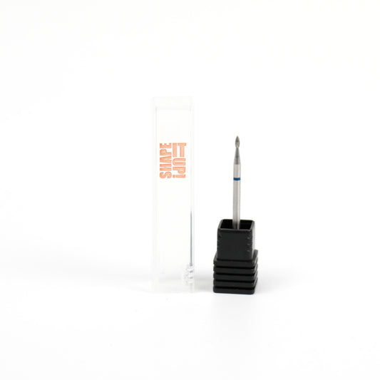 Shape It Up Diamond Milling Bit Sharp Mini Flame 1.6mm Blue (Manicure Pedicure)