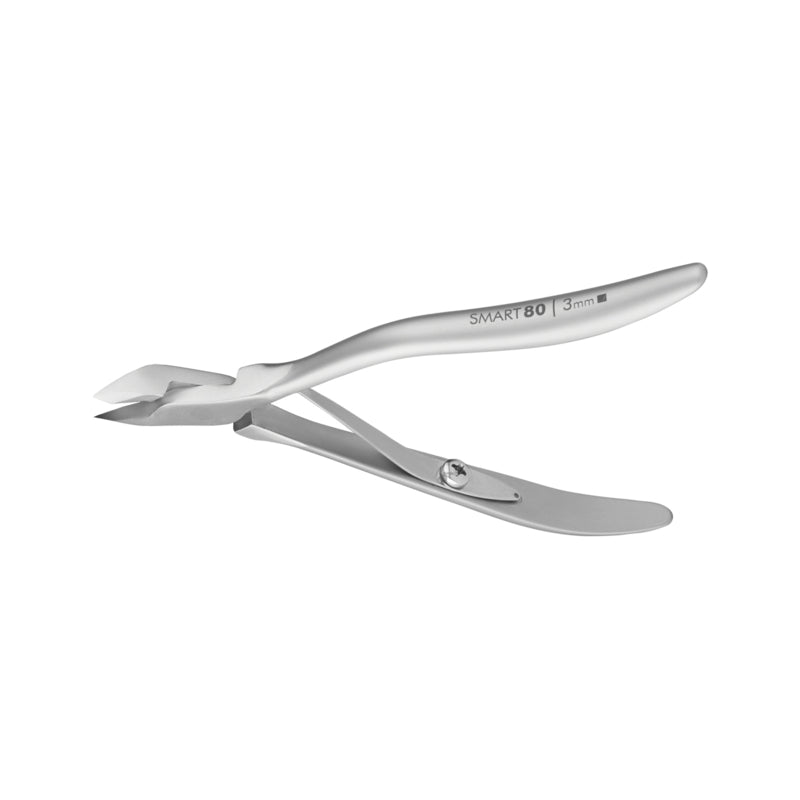 Alicates profesionales para cutículas Staleks Smart 80 de 3 mm, mandíbula de cuarto (NS-80-3)