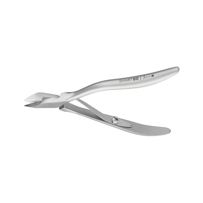 Alicates profesionales para cutículas Staleks Smart 80 de 3 mm, mandíbula de cuarto (NS-80-3)