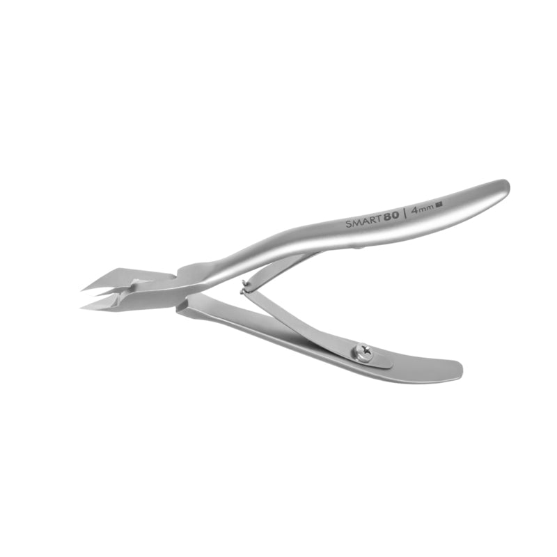 Alicates profesionales para cutículas Staleks Smart 80 4 mm, mordaza de un cuarto (NS-80-4)