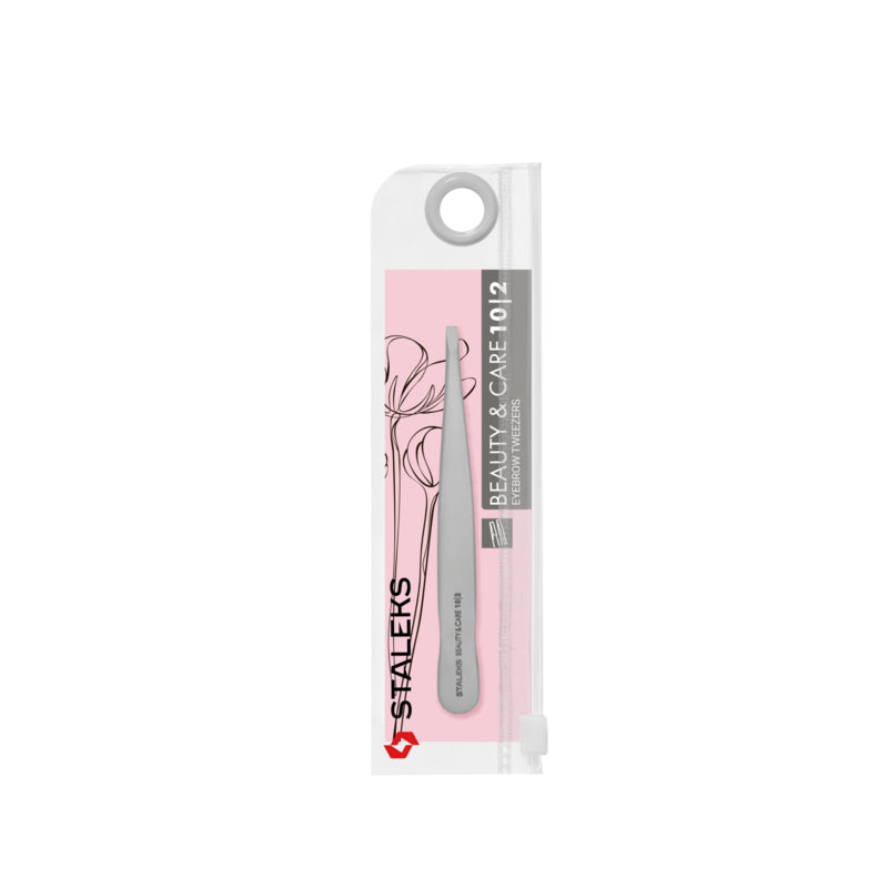 Staleks Eyebrow Tweezers Beauty & Care 10 Type 2 Narrow Straight (TBC-10/2)