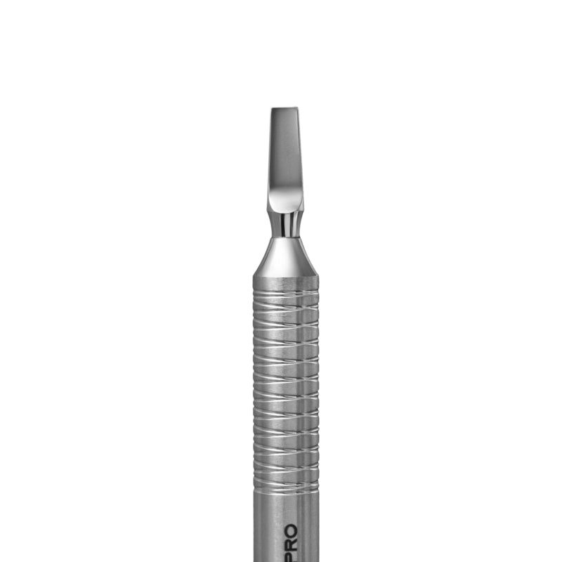 Empujador cóncavo redondeado + cuchilla recta Staleks Expert 100, tipo 5 (PE-100/5)