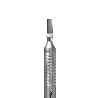 Empujador cóncavo redondeado + cuchilla recta Staleks Expert 100, tipo 5 (PE-100/5)