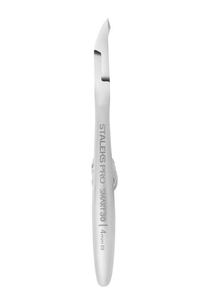 Alicates profesionales para cutículas Staleks Smart 30 4 mm, mordaza de un cuarto (NS-30-4)