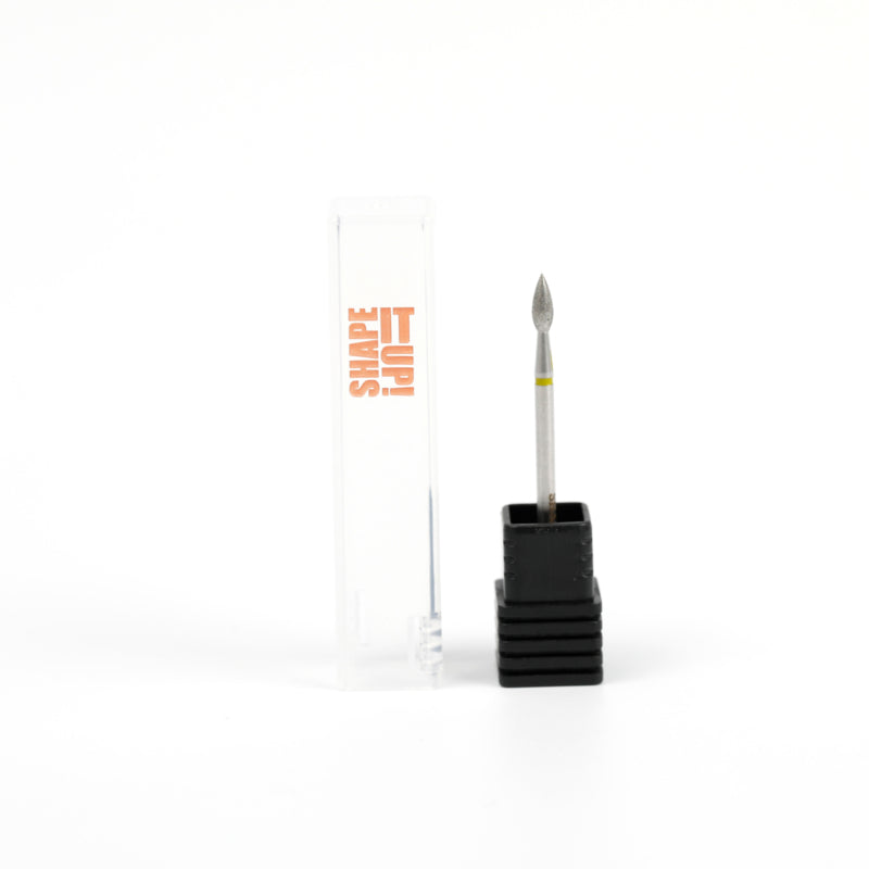 Shape It Up Diamond Frees Bit Wide Sharp Flame 2.6mm Yellow (Manicure Pedicure)