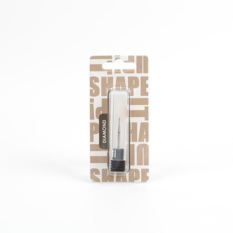 Shape It Up Diamond Frees Bit Slim Cylinder Flat Top 0.8mm Red (Manicure Pedicure)