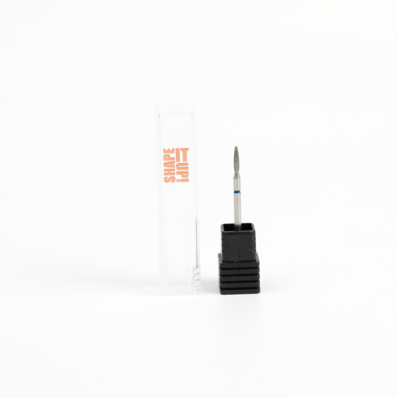 Shape It Up Diamond Frees Bit Narrow Blunt Bullet 1.6mm Blue (Manicure Pedicure)