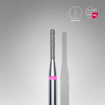 Staleks Diamond Bit Rounded Cylinder Red 1.4mm (Manicure Pedicure) (FA30R014/8K)