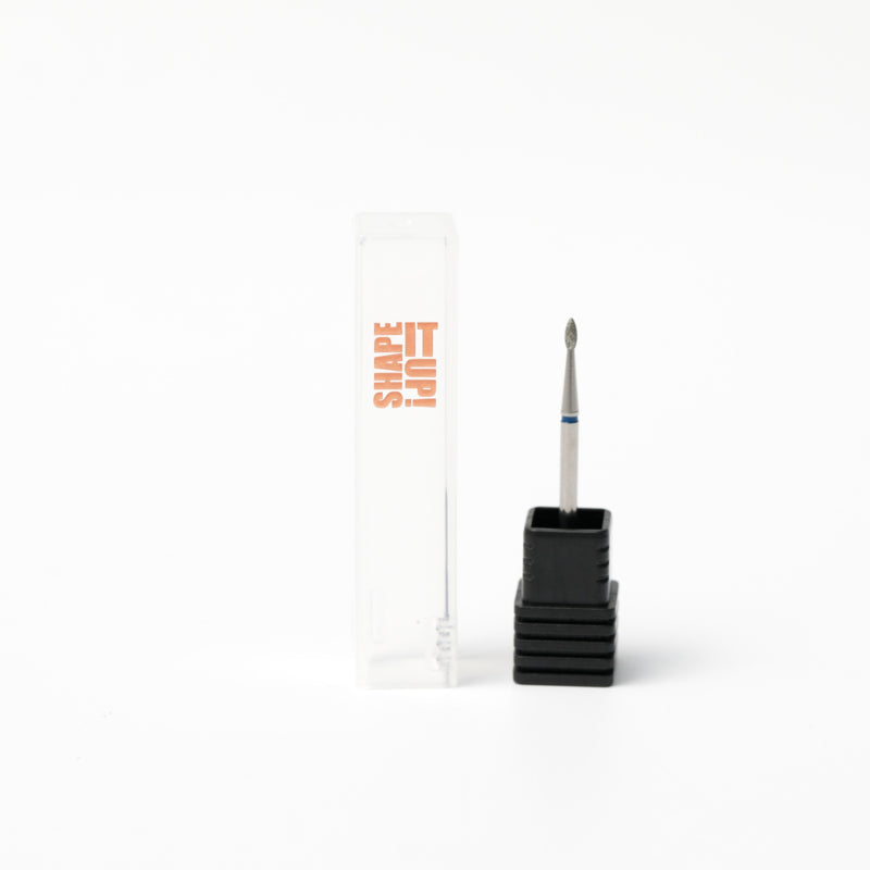 Shape It Up Fresa de diamante Mini llama afilada 1.3mm Azul (Manicura Pedicura)