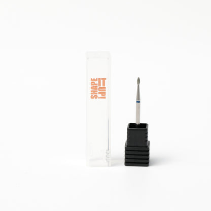 Shape It Up Fresa de diamante Mini llama afilada 1.3mm Azul (Manicura Pedicura)