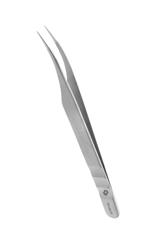 Pinzas para extensiones de pestañas Staleks Pro Expert 40 tipo 11, curvas (TE-40/11)