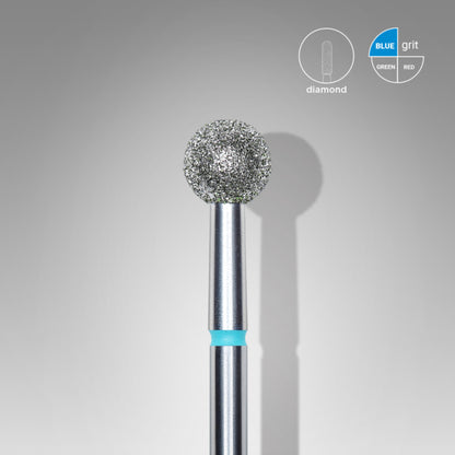 Staleks Diamond Burr Bit Ball Blue 5.0mm (Manicure Pedicure) (FA01B050K)