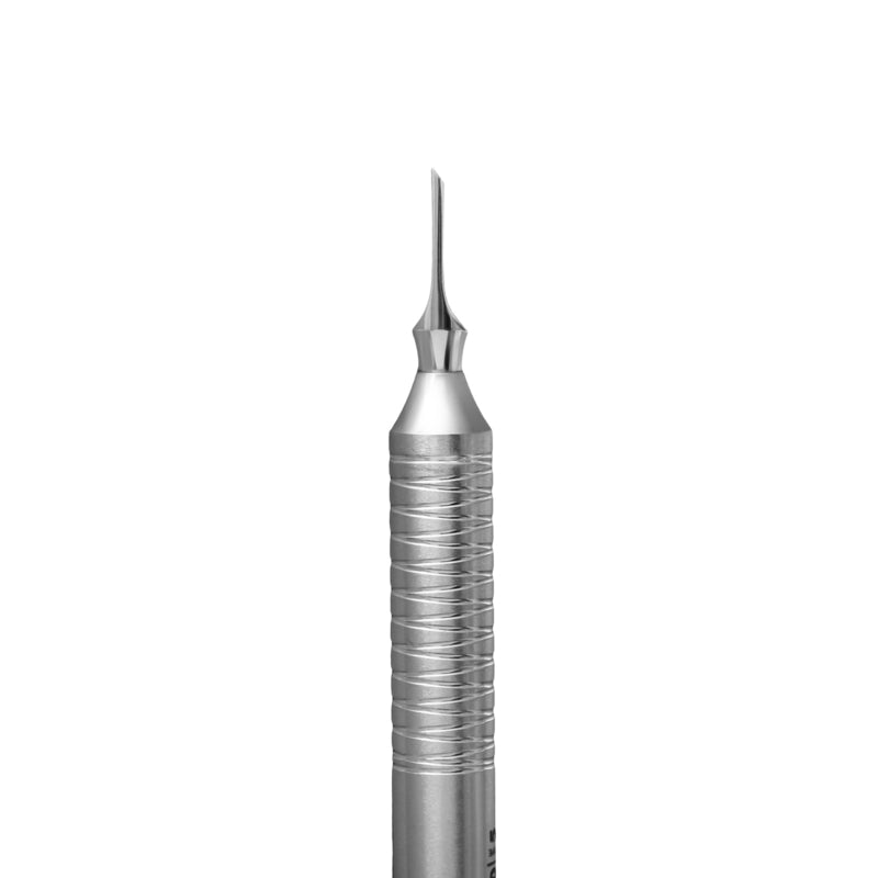 Empujador cóncavo redondeado + cuchilla recta Staleks Expert 100, tipo 5 (PE-100/5)