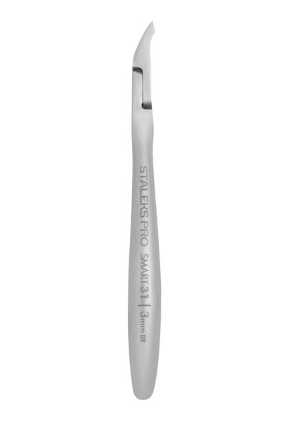 Alicates profesionales para cutículas Smart 31 de Staleks, mandíbula de cuarto de 3 mm (NS-31-3)
