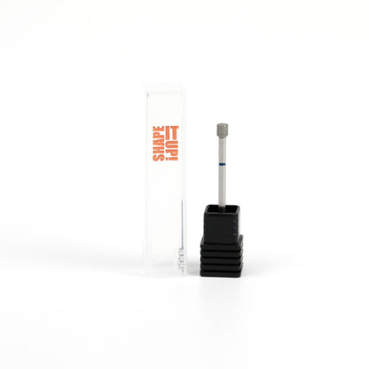 Shape It Up Diamond Frees Bit Short Wide Cylinder Flat Top 3.5 mm Blue (Manicure Pedicure)