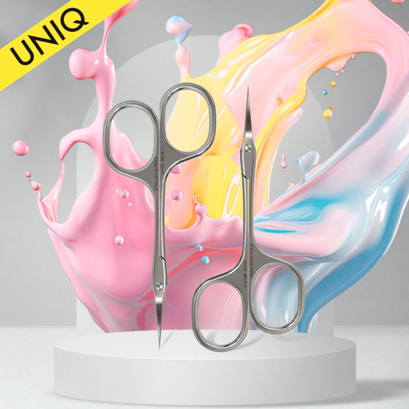 Staleks Professional Cuticle Scissors Asymmetric UNIQ 20 Type 4 (SQ-20/4)