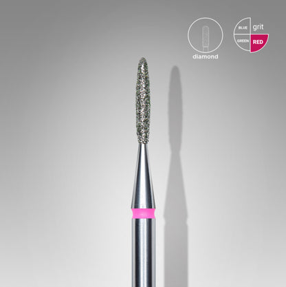 Staleks Diamond Bit Flame Red 1.4mm (Manicure Pedicure) (FA10R014/8K)