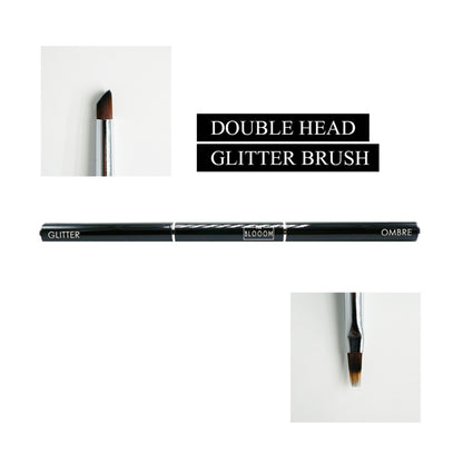 De Blooom Double Headed GLITTER & OMBRE Penseel