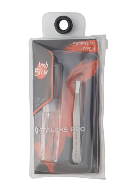 Staleks Pro Eyebrow Tweezers Expert 10 Type 2 Small Straight (TE-10/2)