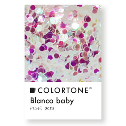 Colortone Pixel Dots White Baby