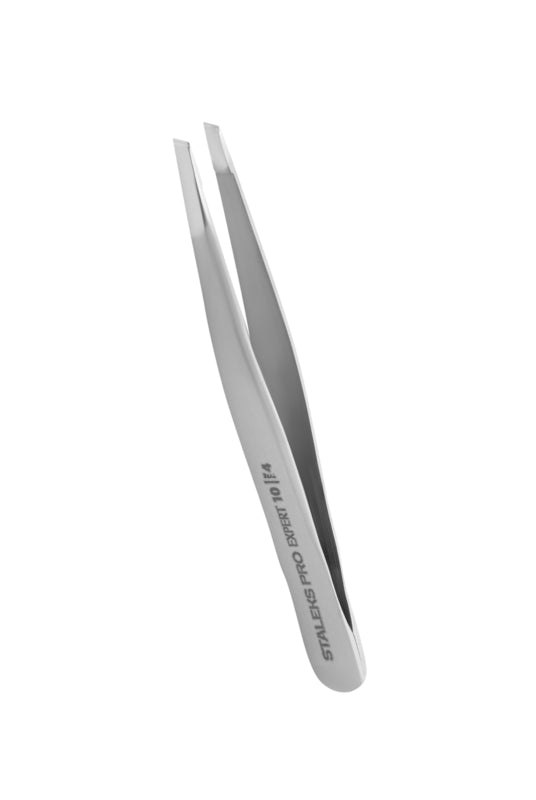 Staleks Pro Eyebrow Tweezers Expert 10 Type 4 Slanted (TE-10/4)