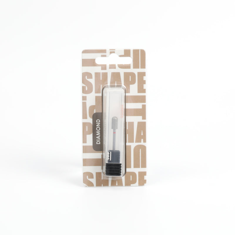 Shape It Up Diamond Frees Bit Wide Cylinder Rounded 5.0 mm Red (Manicure Pedicure)