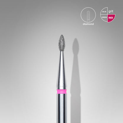 Staleks Diamond Bit Drop Red 1.6mm (Manicure Pedicure) (FA40R016/4K)