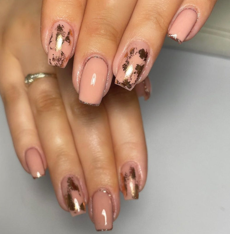 Lámina Rose Gold FoilX de The GelBottle