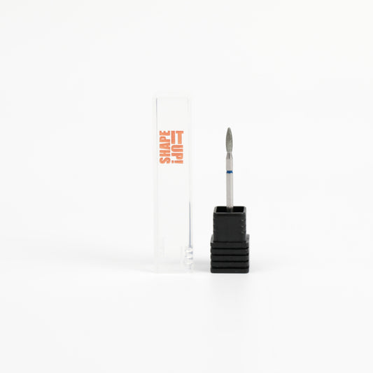 Shape It Up Diamond Frees Bit Wide Blunt Flame 2.3mm Blue (Manicure Pedicure)