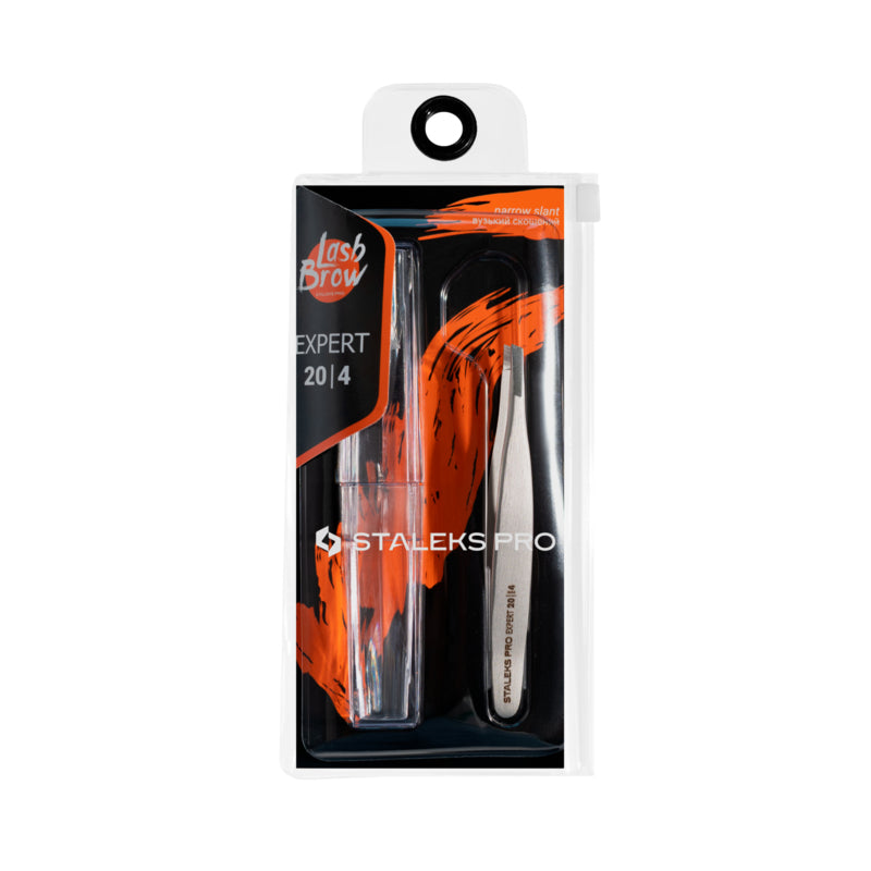 Staleks Pro Pinzas para cejas Expert 20 tipo 4 estrechas y biseladas (TE-20/4)