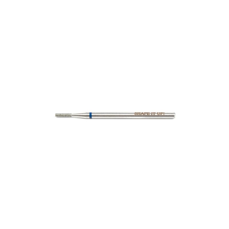 Shape It Up Diamond Frees Bit Cylinder Flat Top Medium 2.0 mm Blue (Manicure Pedicure)
