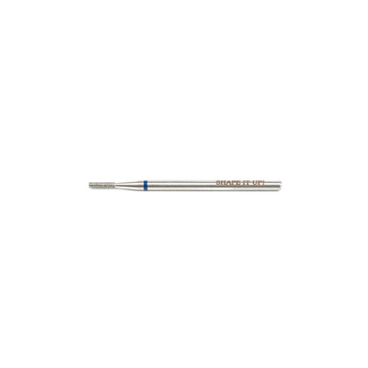 Shape It Up Diamond Frees Bit Cylinder Flat Top Medium 2.0 mm Blue (Manicure Pedicure)