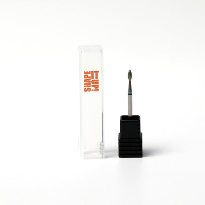 Shape It Up Diamond Frees Bit Long Sharp Mini Flame 2.1 mm Blue (Manicure Pedicure)