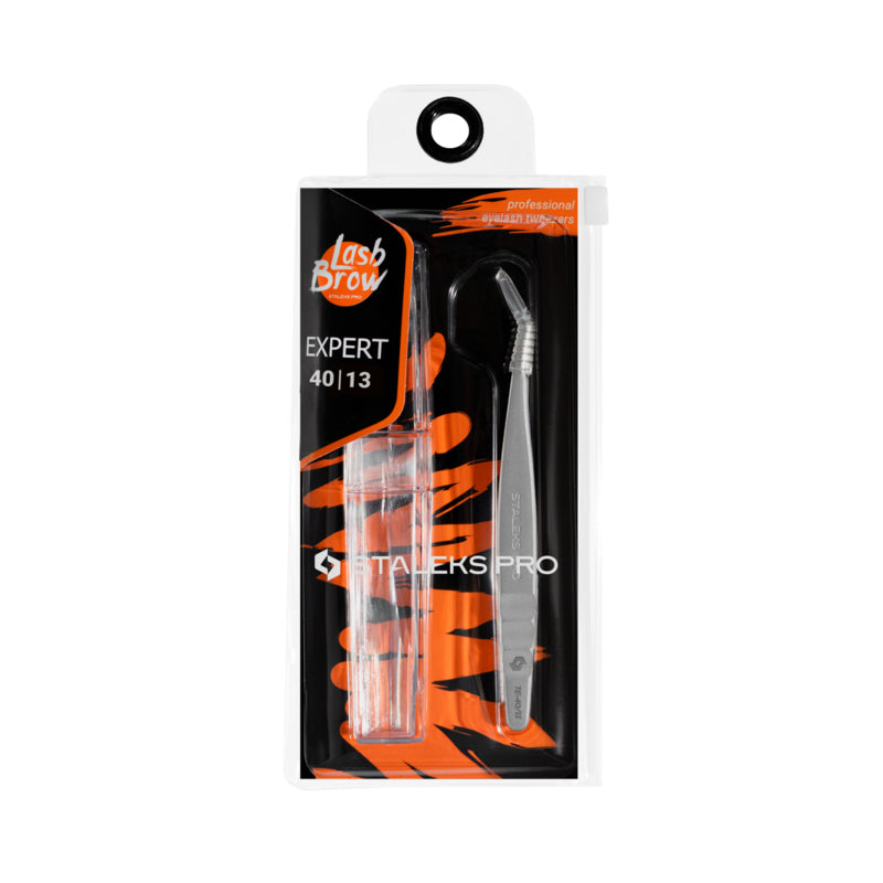 Staleks Pro Pinzas para pestañas Expert 40 tipo 13 en forma de L 40 (TE-40/13)