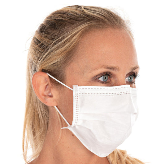 Face Mask 3 Ply White 50 Pack (Type IIR)